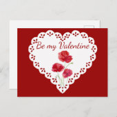 Seien Sie meine Blume Roter Mohn Postkarte (Vorne/Hinten)