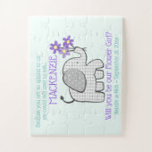 Seien Sie meine Blumenmädchen-Frage Puzzle (Vertikal)