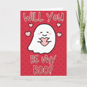 Seien Sie meine Boo Valentine Card Karte (Vorderseite)