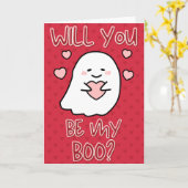 Seien Sie meine Boo Valentine Card Karte (Gelbe Blume)