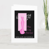 Seien Sie meine Brautjungfer Einladung (Rückseite)