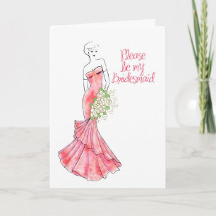 seien Sie meine Brautjungfer Einladung
