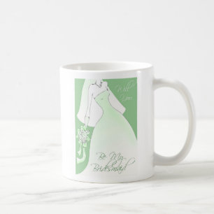 Seien Sie meine Brautjungfern-Einladungs-Tasse Kaffeetasse