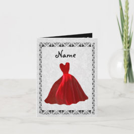 Seien Sie meine Brautjungfrau - RED Velvet Gown Einladung