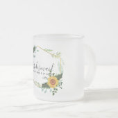 Seien Sie meine Bridesmaid Blumenmädchen Maid Ehre Mattglastasse (VorderseiteRechts)