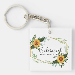 Seien Sie meine Bridesmaid Blumenmädchen Maid Ehre Schlüsselanhänger