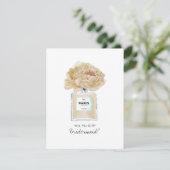 Seien Sie meine Bridesmaid Champagne Peonies & Per (Stehend Vorderseite)