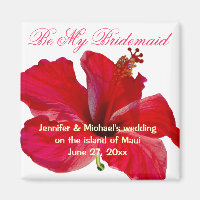 Seien Sie meine Bridesmaid Hawaiian Blume