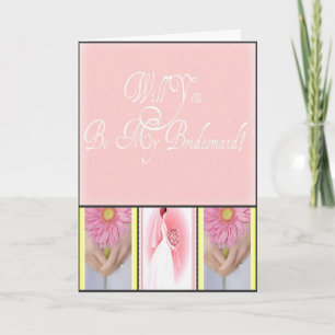 Seien Sie meine Bridesmaid-Karten Feiertagskarte