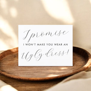 Seien Sie meine Bridesmaid lustig tragen hässlich  Einladungspostkarte