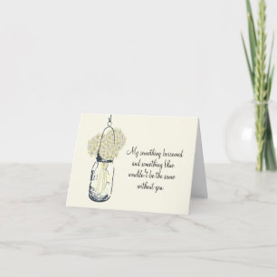 Seien Sie meine Bridesmaid - Mason Jar Hydrangea B Einladung