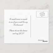 Seien Sie meine Bridesmaid Postcard Spiraea Postkarte (Rückseite)