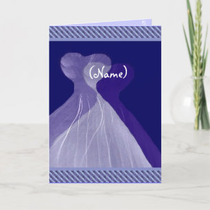 Seien Sie meine Bridesmaid Royal Blue Theme Flower Einladung