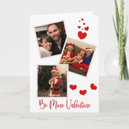 Seien Sie meine drei Fotokarte Feiertagskarte (Vorderseite)