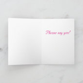 Seien Sie meine Einladung an Bridesmaid (Innenseite)