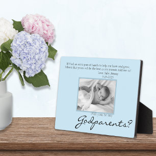 Seien Sie meine Eltern Vorschlag Blue Memorial Fot Fotoplatte