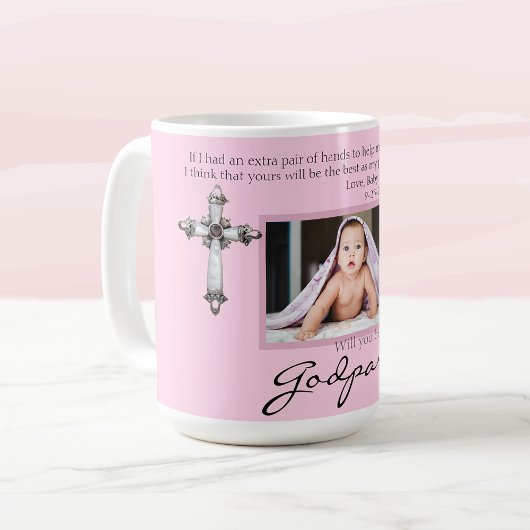Seien Sie meine Eltern Vorschlag Pink Memorial Fot Kaffeetasse