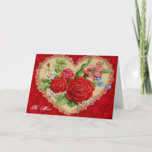 Seien Sie meine für Valentinstag Feiertagskarte