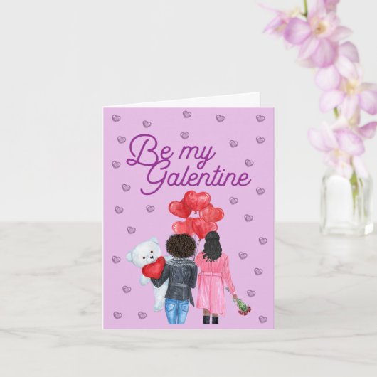 Seien Sie meine Galentine - Galentiner Tageskarte Karte (Orchidee)