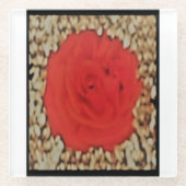 Seien Sie meine ganze Zeit Tick Tock Liebe Gedicht Glasuntersetzer (Vorderseite)