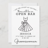 Seien Sie meine Groomswoman Card - lustig Dankeskarte (Vorderseite)