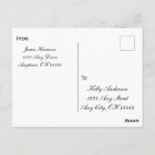 Seien Sie meine Karierte Postkarte. Postkarte (Rückseite)