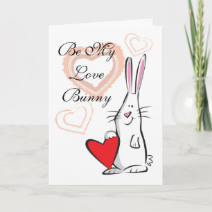 Seien Sie meine Liebe Bunny Card Feiertagskarte