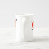 Seien Sie meine Liebe Sie zwei rote Herzen Valenti Porzellantasse (Rückseite)