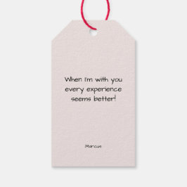 Seien Sie meine minimalen rosa Herzen Geschenkanhänger