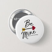 Seien Sie meine Niedlichen Valentine Button (Vorne & Hinten)
