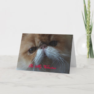 Seien Sie meine persische Valentinerkatze Feiertagskarte