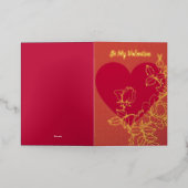 Seien Sie meine Personalisierte Valentinerkarte (Äußere Ablage)