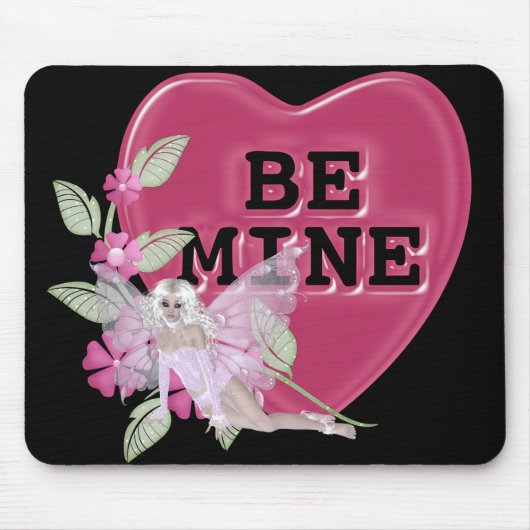 Seien Sie meine rosa Candy Fairy/Fee Design Mousepad (Vorne)