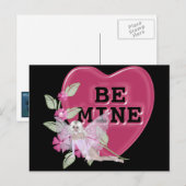 Seien Sie meine rosa Candy Fairy/Fee Design Postkarte (Vorne/Hinten)