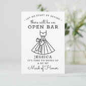 Seien Sie meine Trauzeugin Card - Funny Dankeskarte (Stehend Vorderseite)