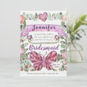 Seien Sie meine Trauzeugin im Herzen Einladung (Stehend Vorderseite)