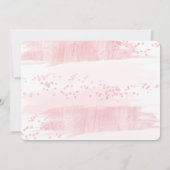 Seien Sie meine Trauzeugin Rosa Blush Gold Aquarel Einladung (Rückseite)