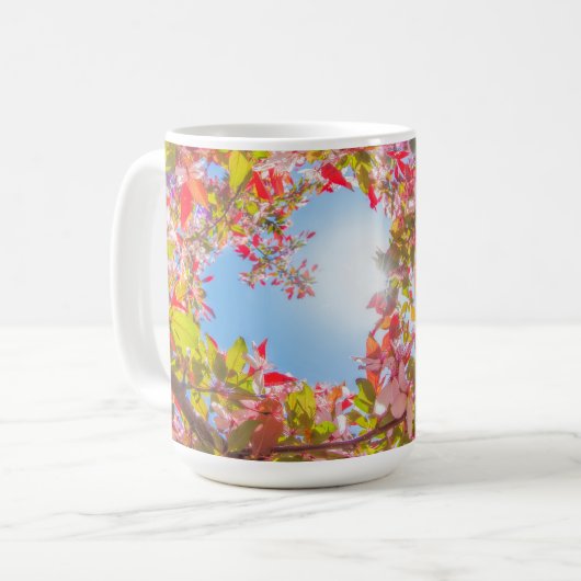 Seien Sie meine Valentinatblüte Herz in Blume Kaffeetasse (Vorderseite Links)
