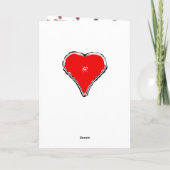 Seien Sie meine Valentine-elegante Karte mit rotem (Rückseite)