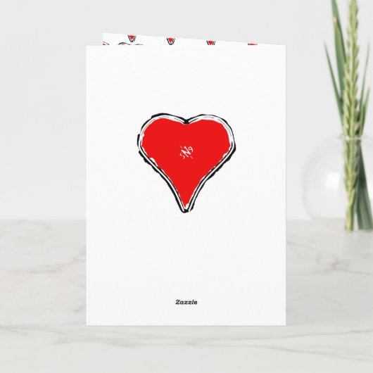 Seien Sie meine Valentine-elegante Karte mit rotem (Rückseite)