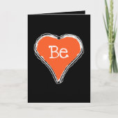 Seien Sie meine Valentine-elegante Karte mit rotem (Vorderseite)