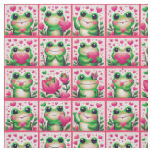 Seien Sie meine Valentine Frog Friends Stoff (Muster)