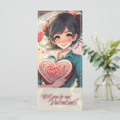 Seien Sie meine Valentine im Manga Style 31470 (Stehend Vorderseite)