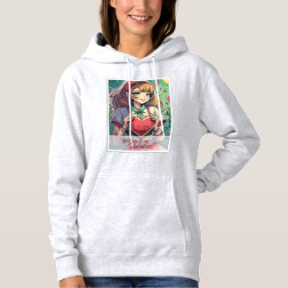 Seien Sie meine Valentine im Manga Style 33419 Hoodie