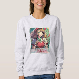 Seien Sie meine Valentine im Manga Style 33419 Sweatshirt