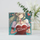 Seien Sie meine Valentine im Manga Style 33893 (Stehend Vorderseite)