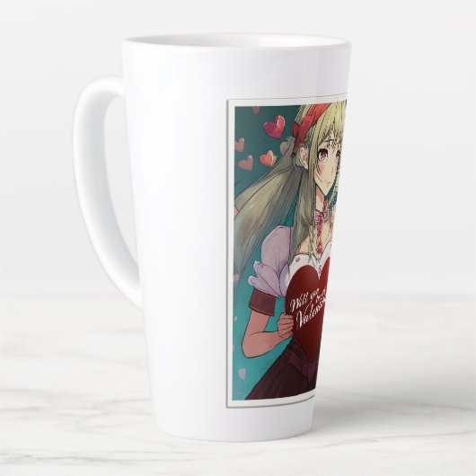 Seien Sie meine Valentine im Manga Style 33893 Milchtasse (Linke Ecke)