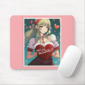 Seien Sie meine Valentine im Manga Style 33893 Mousepad (Mit Mouse)