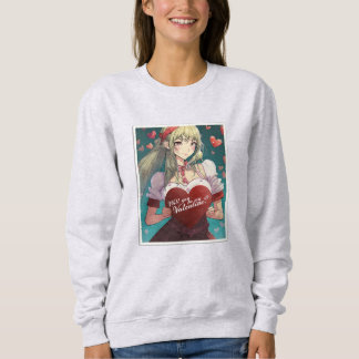 Seien Sie meine Valentine im Manga Style 33893 Sweatshirt