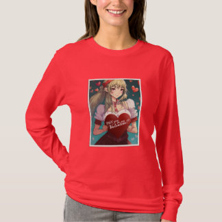 Seien Sie meine Valentine im Manga Style 33893 T-Shirt